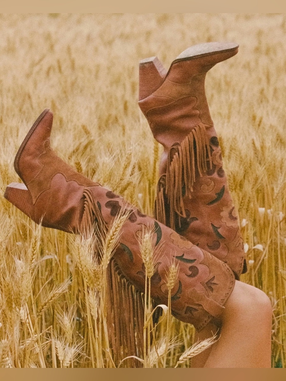 Spell Sannah Fringe Boot in Vintage Tan